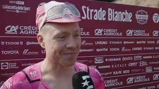 Michael Valgren - Interview at the start - Strade Bianche 2025