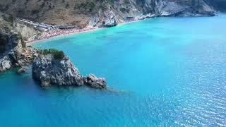 Mirror (Pasqyra) Beach Sarande Albania (4K DRONE VIDEO)