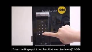 [CRG] YALE digital door lock YMF40 – CH 10b Deleting fingerprints respectively advanced mode