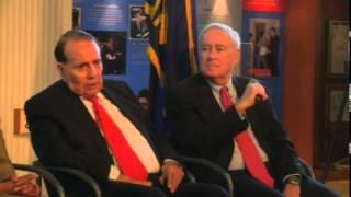 Bob Dole's visits the Dole Institute of Politics - April 22, 2014