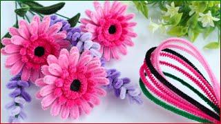 Gerbera flowers made of chenille wire/Pipe Cleaner Flowers DIY