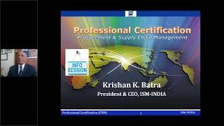 Procurement & Supply Chain Management (PROFESSIONAL CERTIFICATION)