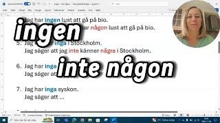 Ingen - inte någon