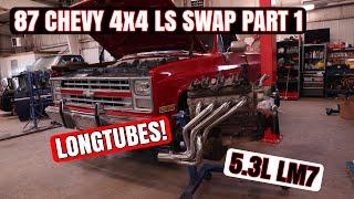 87 Chevy 4x4 LS Swap Begins! Part 1