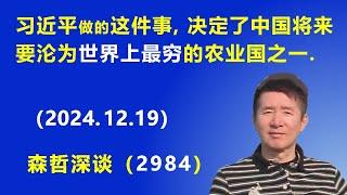 习近平做的这件事，决定了中国将来要沦为“世界上最穷”的农业国之一. (2024.12.19) 《森哲深谈》