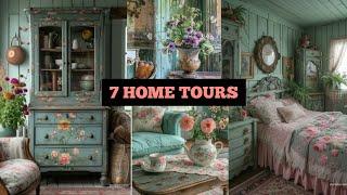 New EXPLORING WHIMSICAL WONDERS: 7 HomeTours Cozy & Elegant Shabby Chic Style Sanctuaries |Vintage