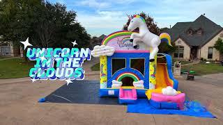 Unicorn Inflatable Combo Bouncehouse Slide