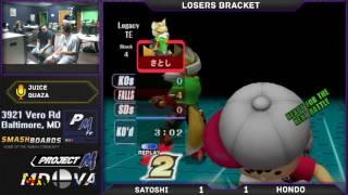 S@X 6/5/17 - Satoshi (Fox) vs Hondo (Fox, Ness) - Losers Bracket