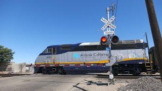 Amtrak California 8312 San Joaquins East - S Stanislaus St. Railroad Crossing (Stockton CA)