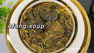 Afang soup in all its glory #afangsoup #calabastyle #afang #gazkitchenazah #chefgaz