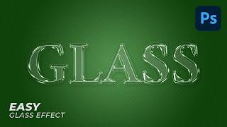 Glass Text Effect/Glass Logo Effect - Photoshop Tutorial (Easy)