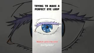 Mesmerizing GOJO Eye Loop Tricks You've Been Missing! #sketching  #jujutsukaisen #shorts