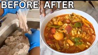 How To Make Chitterlings Taste Delicious |Clean And Cook Tutorial