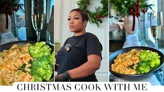 Cook with me | Christmas dinner | HEALTHY HOLIDAY SHRIMP ORZO ​⁠​⁠@tiahnamrose