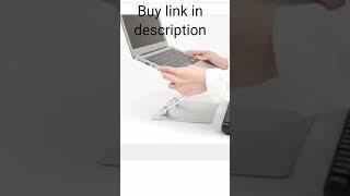 Amazon Basics Laptop Stand Riser, Portable and Adjustable Stand, for Notebook up to 17 Inch, Silver