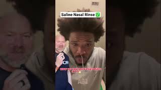 Satisfying Saline Nasal Rinse  #shorts