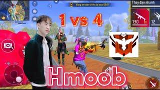 Free fire hmoob: thử thách 1 vs 4 trên ranh huyện thoại VIP WAGHmong