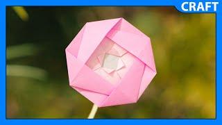 Easy Origami Camellia | Paper Flower