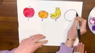 Draw Colorful Numbers And Fruits | 1 to 10 | Dao Dao Kids TV