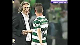 Conversa entre Jorge Jesus e João Pereira.