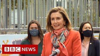 Nancy Pelosi seen without mask inside San Francisco hair salon - BBC News