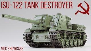 LEGO WW2 MOCS ISU-122 RUSSIAN TANK DESTOYER SHOWCASE WORLD WAR BATTLE OF RUSSIA BRICKMANIA