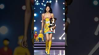 simpsons girl on the stage with dog #simpsons #agt