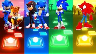 Sonic Tails Hedgehog Vs Sonic Shadow Hedgehog Vs Sonic Boom Vs Spidey Sonic.  Tiles Hop EDM Rush