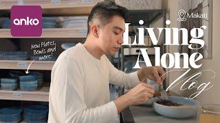 WFH Vlog in Makati and Aesthetic, Affordable Home Goods at Anko | Living Alone in the Philippines