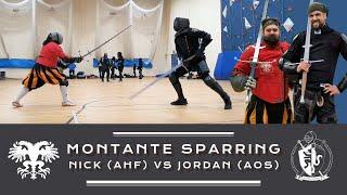 Zweihander - Montante (Greatsword) Sparring - Nick (AHF) vs Jordan (AOS)