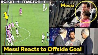 Humble MESSI Greets Everyone & Reaction to Offside Goal of Cavalier vs Inter Miami