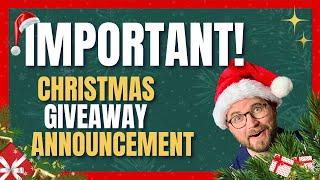 MUST WATCH: Christmas Giveaway Announcement  