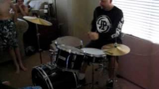 Rikard Stjernquist of Jag Panzer Rocks a Cheap Drumset