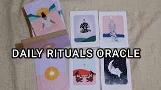 Daily Rituals Oracle (by Jackie Morgan, Constanza Goeppinger) ~ Unboxing + Flipthrough + Impression