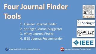 Four tools for finding a journal for your research article