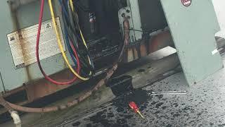 Air conditioner compressor explodes