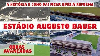 AUGUSTO BAUER: O estádio de Brusque que está sendo reformado e vai ser usado ainda nessa serie B