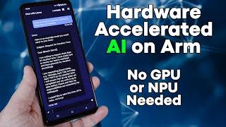 How Arm CPUs Accelerates AI Workloads Without a GPU or NPU