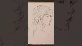 How to Draw Side face   #boyfacedrawing #croquis #3min