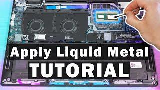 How to apply LIQUID METAL on your Notebook CPU - Tutorial