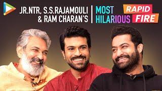 Jr.NTR on S.S.Rajamouli: "The easiest way to UPSET him is to..."| Rapid Fire | RRR | Ram Charan