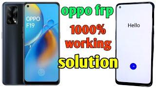 oppo frp bypass android 13 / 1000% working solution / oppo f19 pro plus frp bypass android 13 / frp