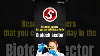 Top 5 High-Demand Biotech Research Areas to Advance Your Career #research #biotech #career