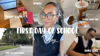 FIRST DAY OF SCHOOL VLOG & GRWM: getting my EKG certification, campus trip, & coffee run! *online*