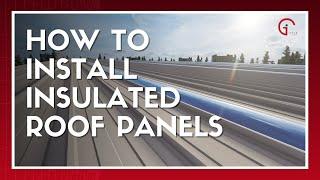 How to install insulated panels on a warehouse roof