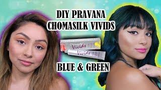 I DYED MY HAIR! | PRAVANA CHROMASILK VIVIDS BLUE & GREEN