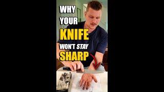 #shorts Critical sharpening errors to avoid. Knife Sharpening Tips with Chef Rush