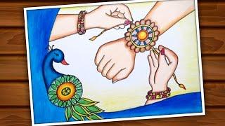 Raksha Bandhan Drawing / Raksha Bandhan Drawing With Colour Pencil / Colour Pencil Drawing