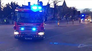 Cambridgeshire Fire & Rescue - Cambridge pumps en route to AFA at Addenbrookes Hospital