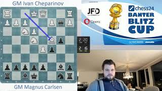 World Champion Magnus Carlsen vs. GM Ivan Cheparinov | Banter Blitz Cup